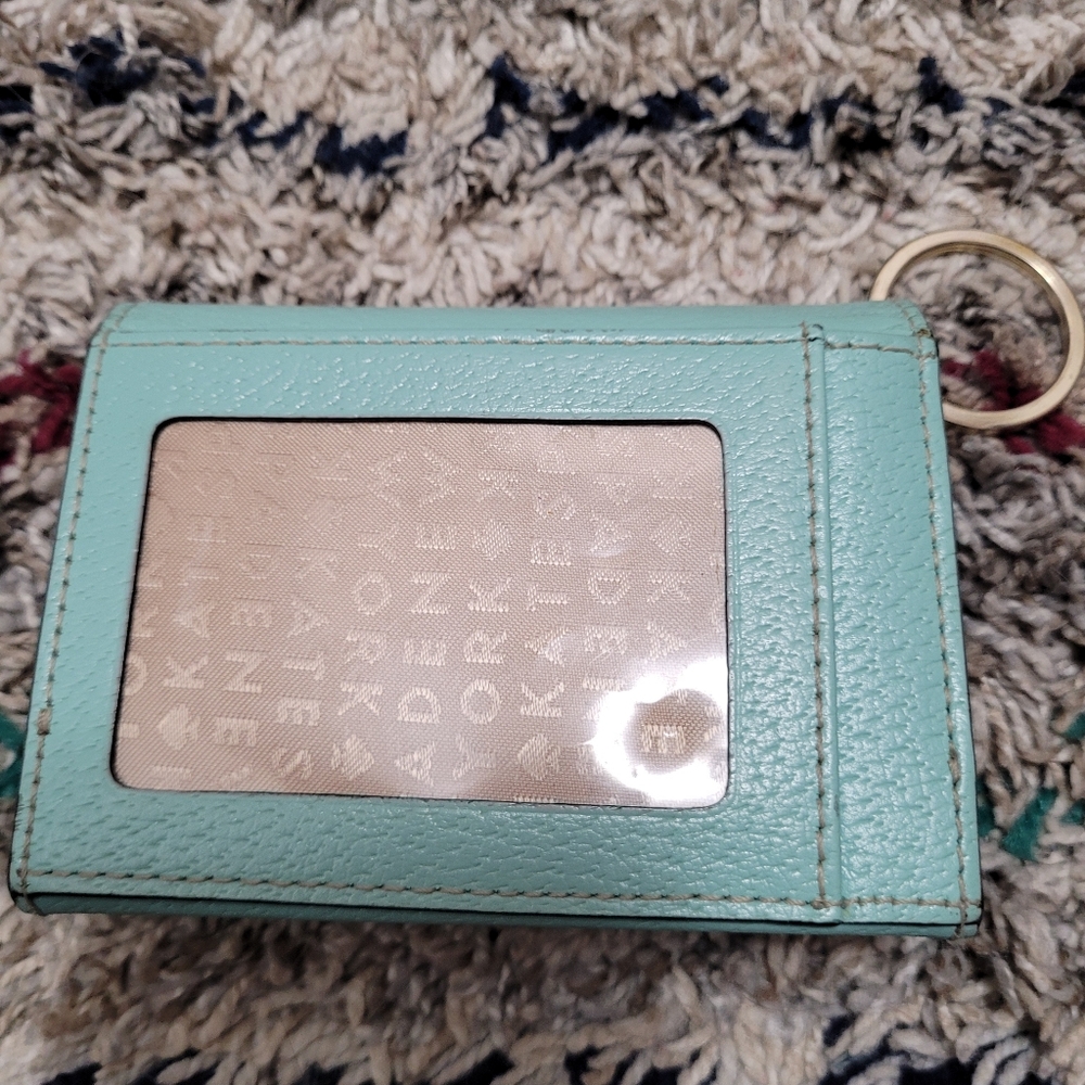 Kate Spade Teal Leather Compact Wallet - Picture 8 of 12